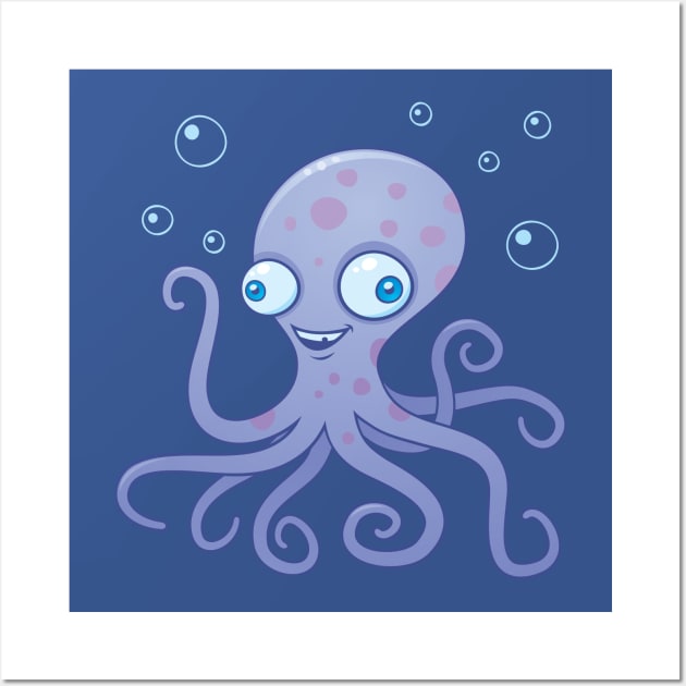 Silly Octopus Wall Art by fizzgig